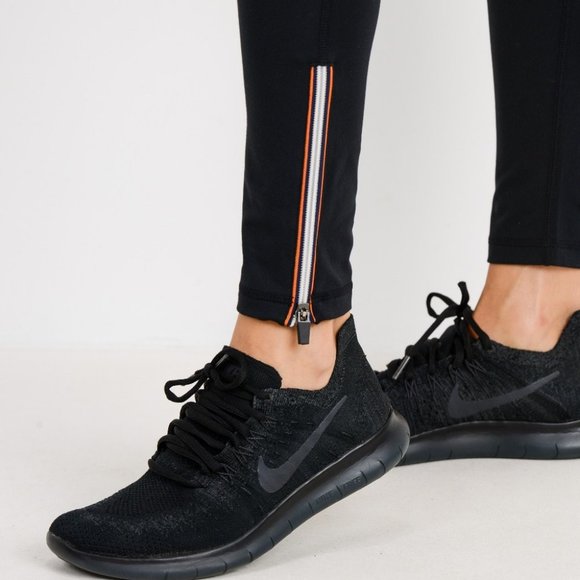 Mono B Womens Black Highwaist Full Length Leggings with Zippered Ankle L - Picture 4 of 8